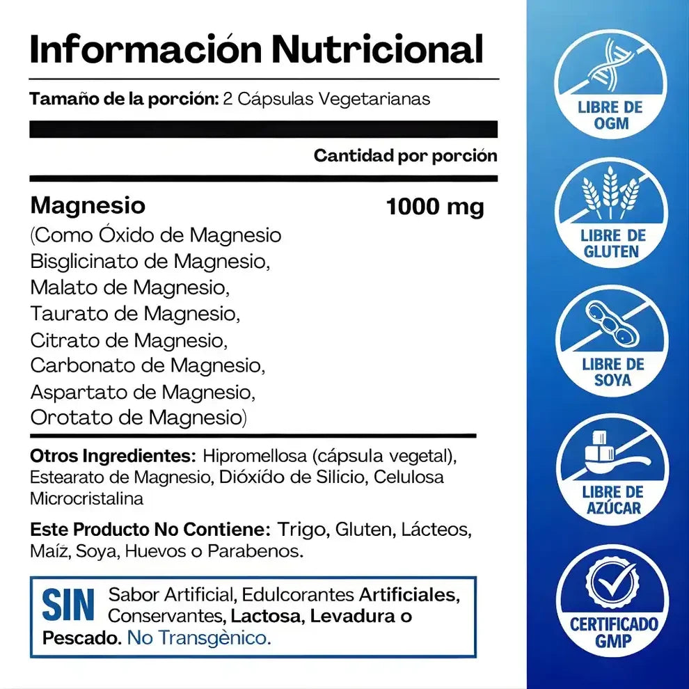 Magnesium® 8 en 1 | Fórmula Premium  Farmavita