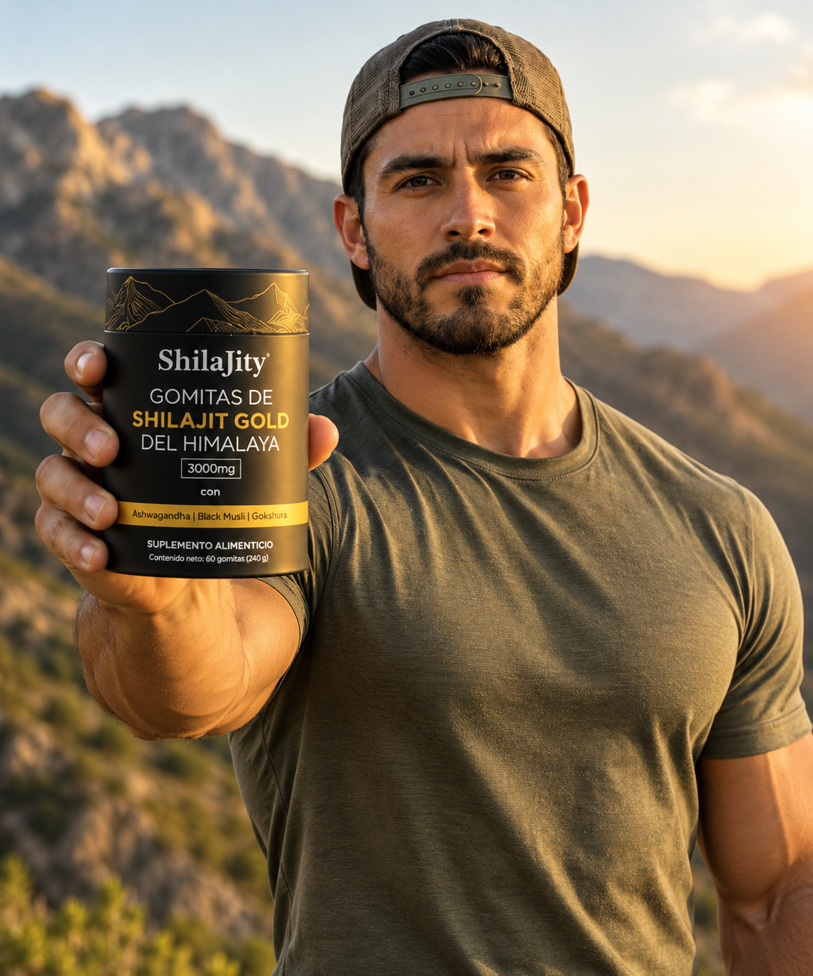 Suplemento en Gominolas de Shilajit gold del Himalaya con Ashawagandha , Gokshura y Black Musli