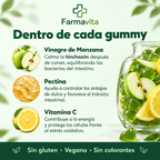 Gummies Vinagre de manzana, pectina y vitamina C