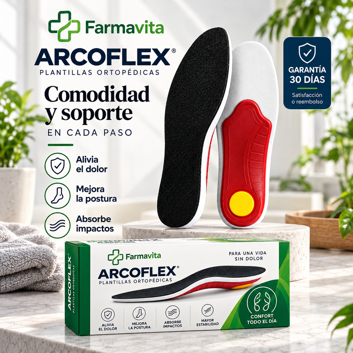 Plantillas ARCOFLEX® Camina sin dolor