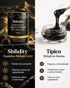Suplemento en Gominolas de Shilajit gold del Himalaya con Ashawagandha , Gokshura y Black Musli