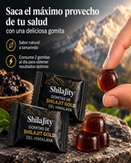 Suplemento en Gominolas de Shilajit gold del Himalaya con Ashawagandha , Gokshura y Black Musli